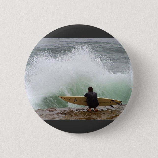 Surfer-Surfen Button (Vorderseite)
