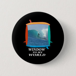 Surfer, Surfen, Wellen, Ozean, Surfboards Fenster Button