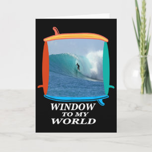 Surfer, Surfen, Wellen, Ozean, Surfboards Fenster Karte