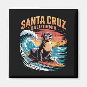 Surfer Surft 70er 80er Santa Cruz Kalifornien Retr Magnet