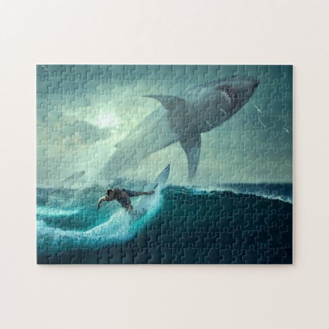 Surfer-Szene-Spiel-Puzzle Puzzle (Horizontal)