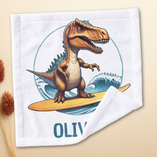 Surfer Trex Dinosaur Waschlappen