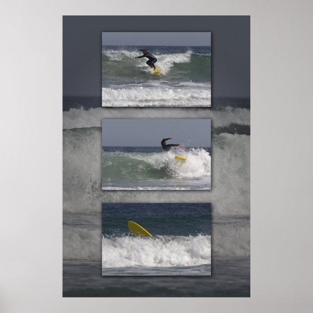 Surfer Triptych Poster (Vorne)
