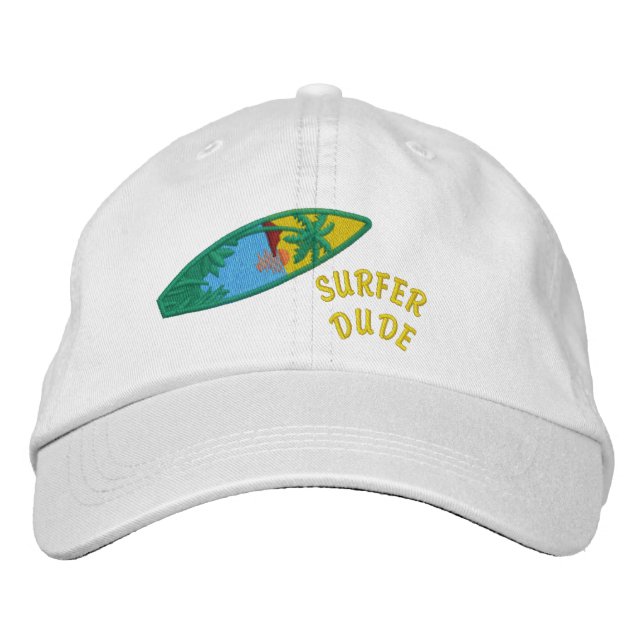 Surfer-Typ bestickte Mütze Baseballkappe (Vorderseite)