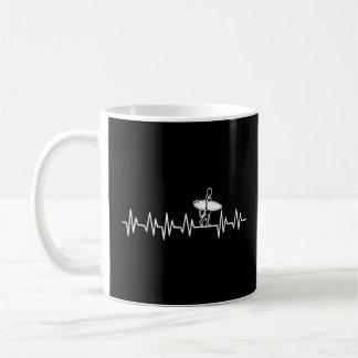Surfer Typ Heartbeat Pullline Surfboard Strand Bu Kaffeetasse