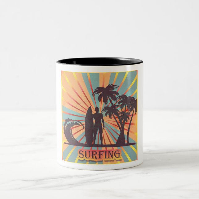 Surfer Typ Kaffee Tasse (Mittel)