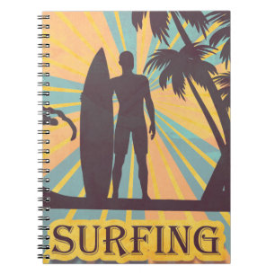 Surfer Typ Notebook Notizblock