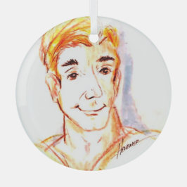 Surfer-Typ Ornament Aus Glas