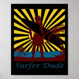 Surfer-Typ, Surfen Poster