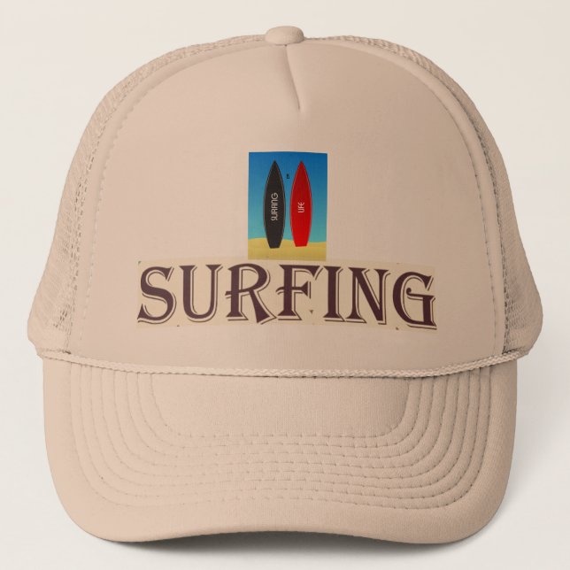 Surfer Typ Trucker Hat Truckerkappe (Vorderseite)