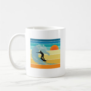 Surfer Typ Vintag Sunset Kaffeetasse
