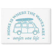 Surfer van life camper zitiert ästhetische