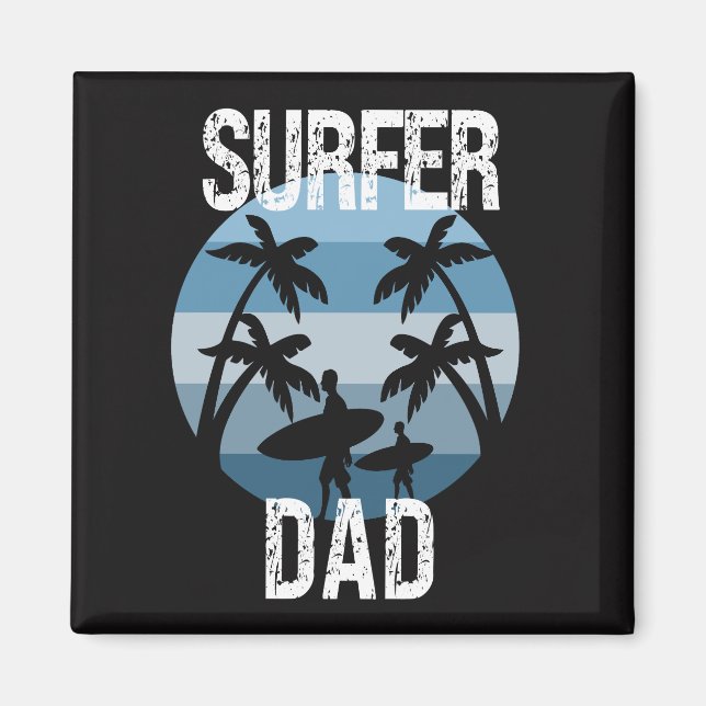 Surfer-Vater Magnet (Vorne)