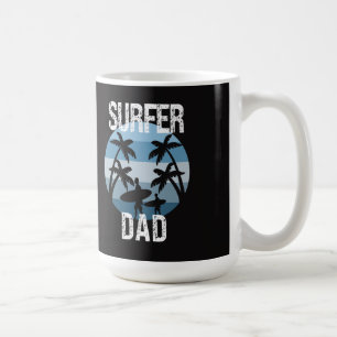 Surfer-Vater-Sticker Kaffeetasse