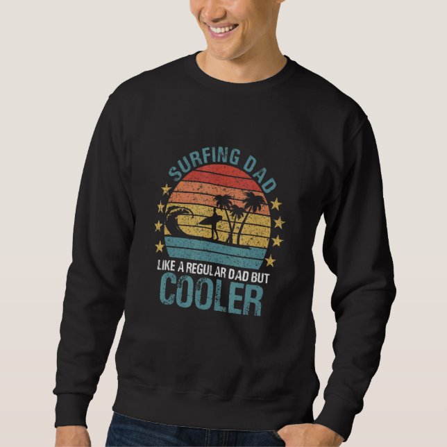 Surfer-Vater Surft Sweatshirt (Vorderseite)