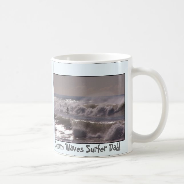 Surfer-Vatertags-Geschenk-Tasse Kaffeetasse (Rechts)