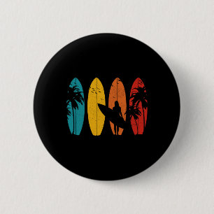 Surfer Vintage-Surfbrett Surfen Surfen Surfen Button
