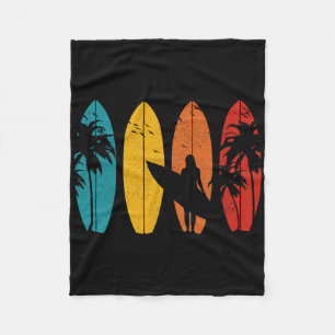 Surfer Vintage-Surfbrett Surfen Surfen Surfen Fleecedecke