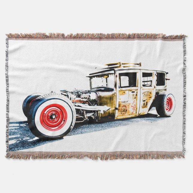 Surfer Wagon Throw Blanket Decke (Vorderseite)