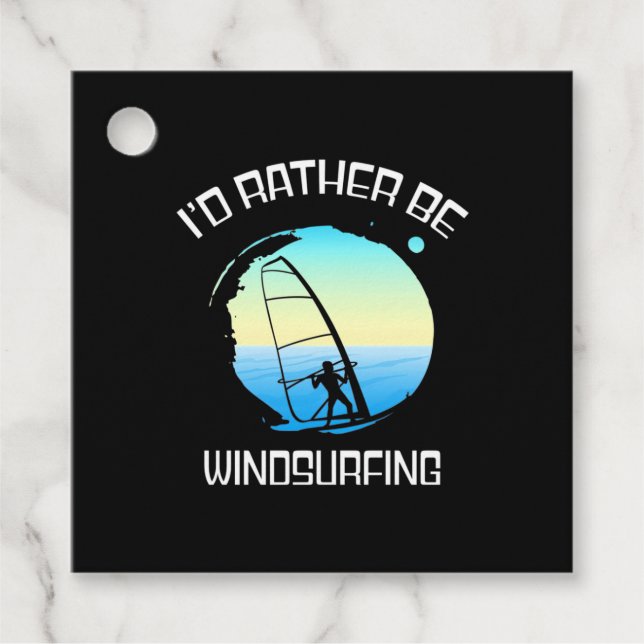 Surfer wäre eher Windsurfen Geschenkanhänger (Vorderseite)
