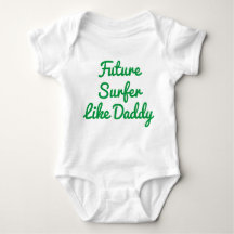 Surfer wie Daddy Baby Bodysuit
