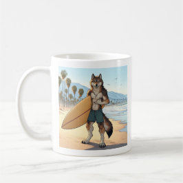 Surfer Wolf Kaffeetasse