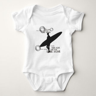 Surferabnutzung Baby Strampler