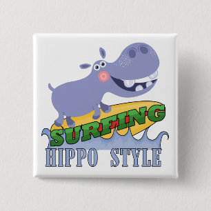 SurferHippopotamus Button