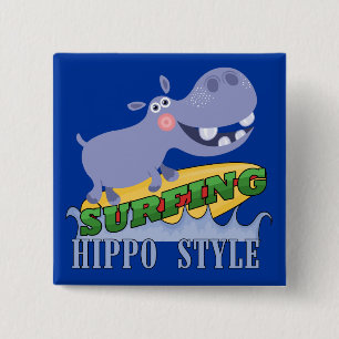 SurferHippopotamus Button