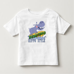 SurferHippopotamus Kleinkind T-shirt