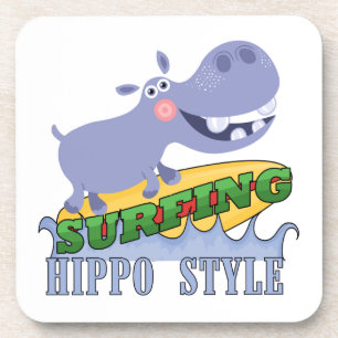 SurferHippopotamus Untersetzer