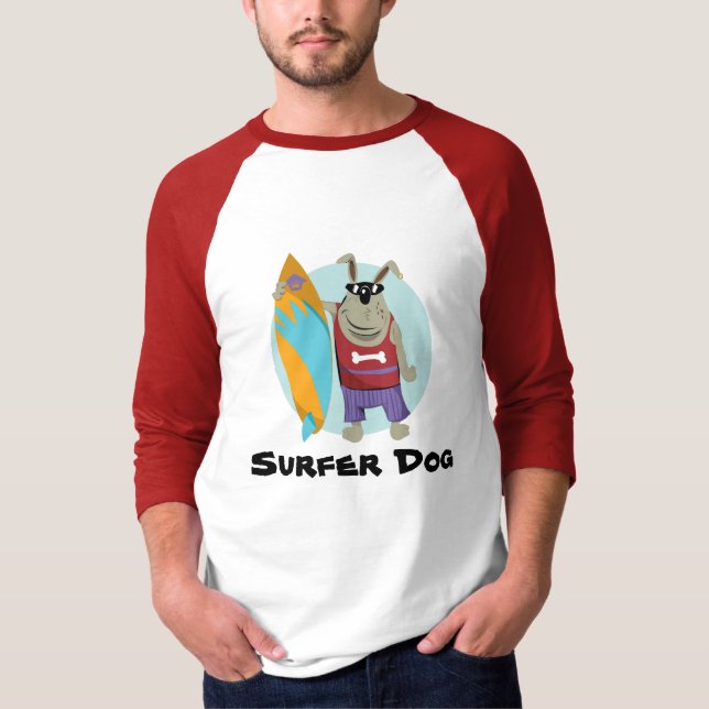 Surferhund T-Shirt (Vorderseite)