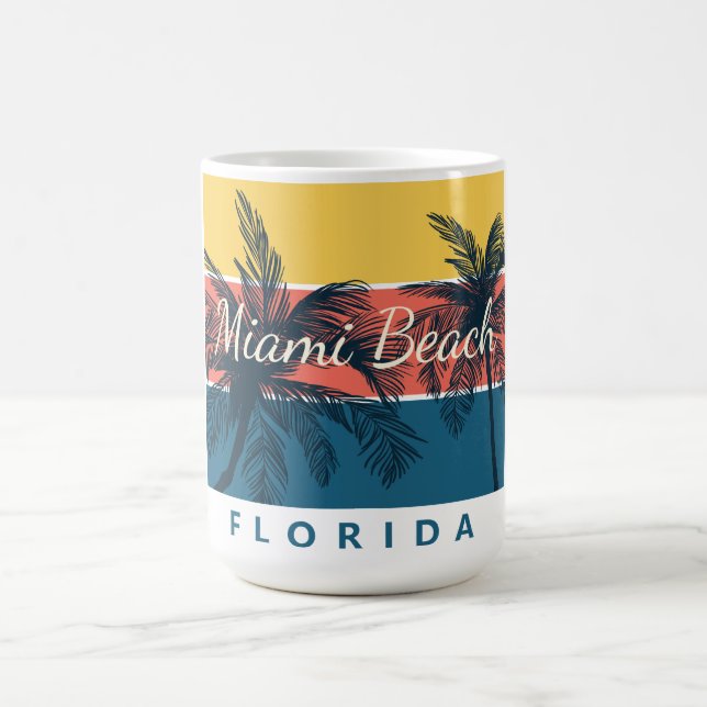 Surferparadies Miami Beach Florida Kaffeetasse (Mittel)