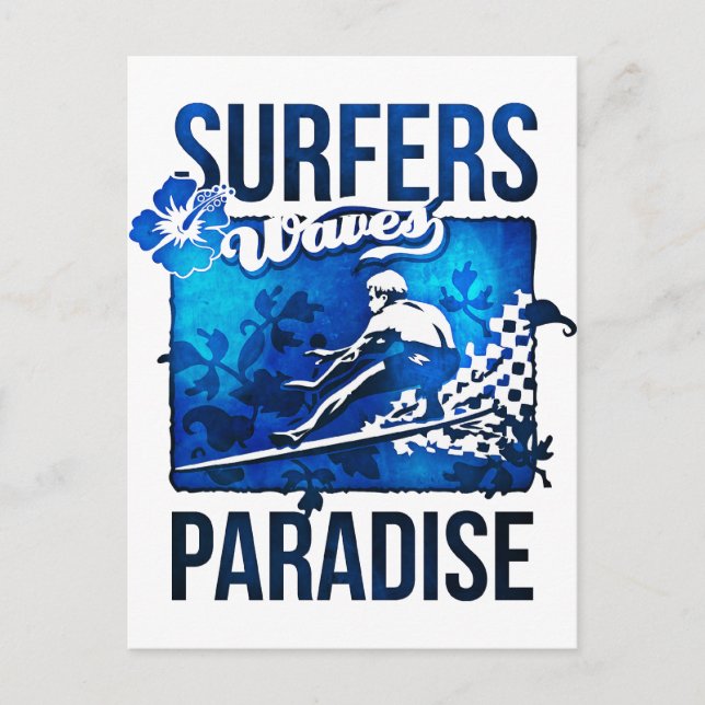 Surferparadies Postkarte (Vorderseite)