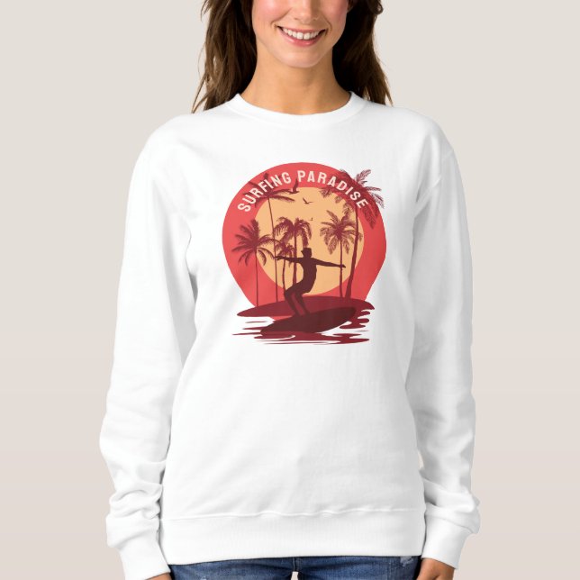 Surferparadies Sweatshirt (Vorderseite)