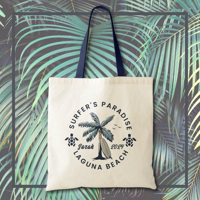 Surferparadies Tragetasche (Surfer's Paradise Tote Bag)