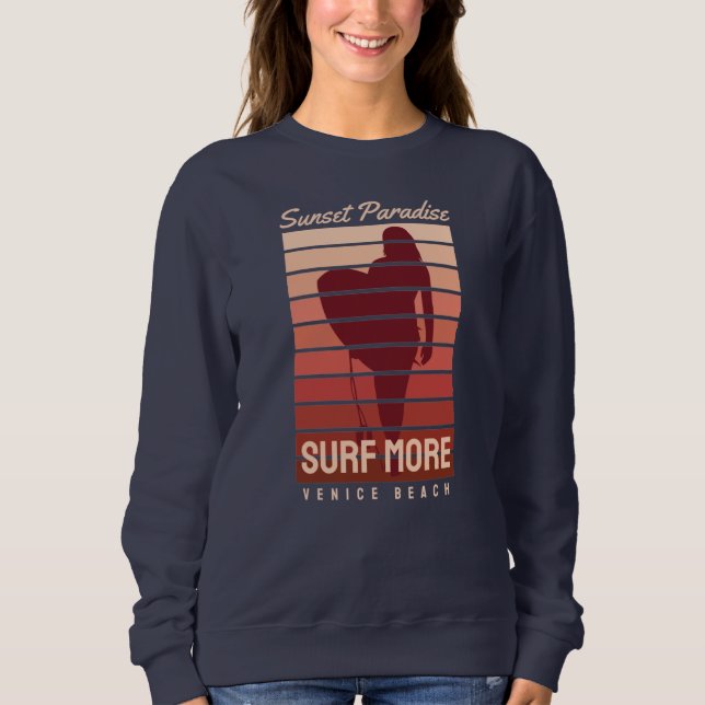 Surferparadies Venice Beach Sweatshirt (Vorderseite)