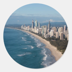 Surfers Paradis Gold Coast Queensland Australien Runder Aufkleber