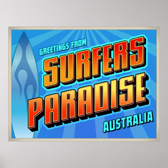 SURFERS PARADISE-Plakat Poster (Vorne)