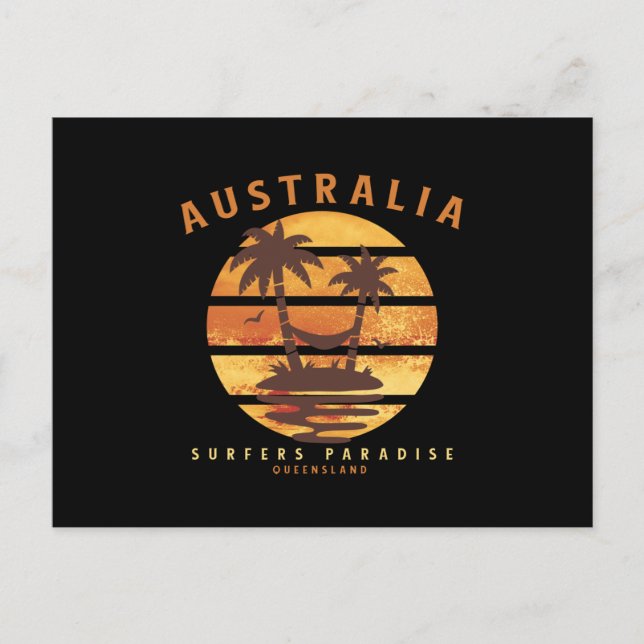 Surfers Paradise Queensland Postkarte (Vorderseite)