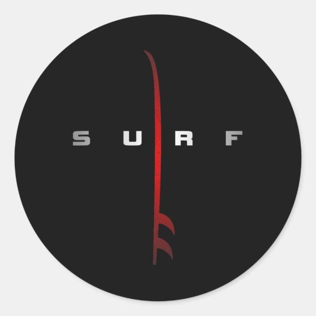 Surfersachen - Surfer Surf  Runder Aufkleber (Vorderseite)