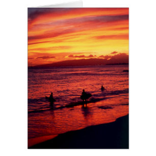 Surfersonnenuntergang