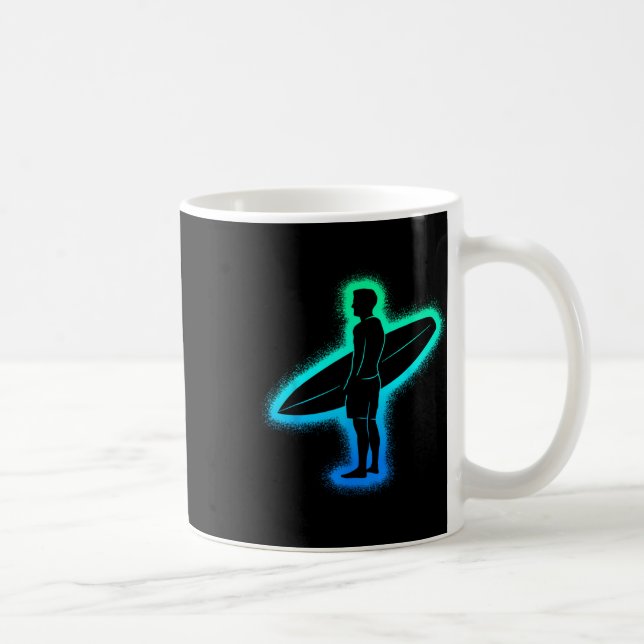 Surferstrand Surfbrett Surfer Männer Kinder Jungen Kaffeetasse (Rechts)