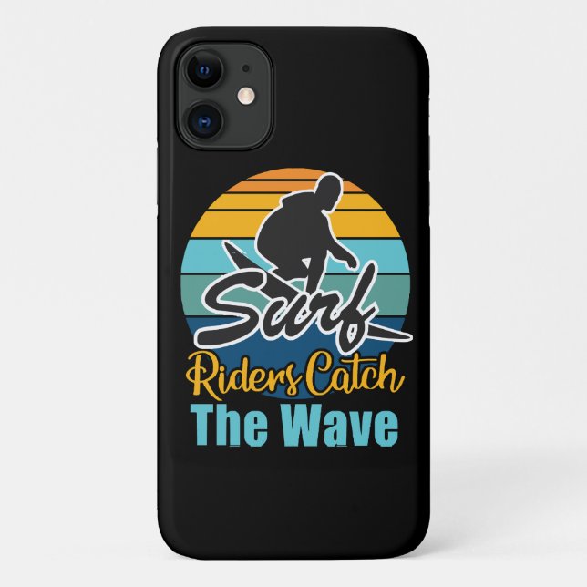 Surffahrer fangen die Wellen Case-Mate iPhone Hülle (Rückseite)