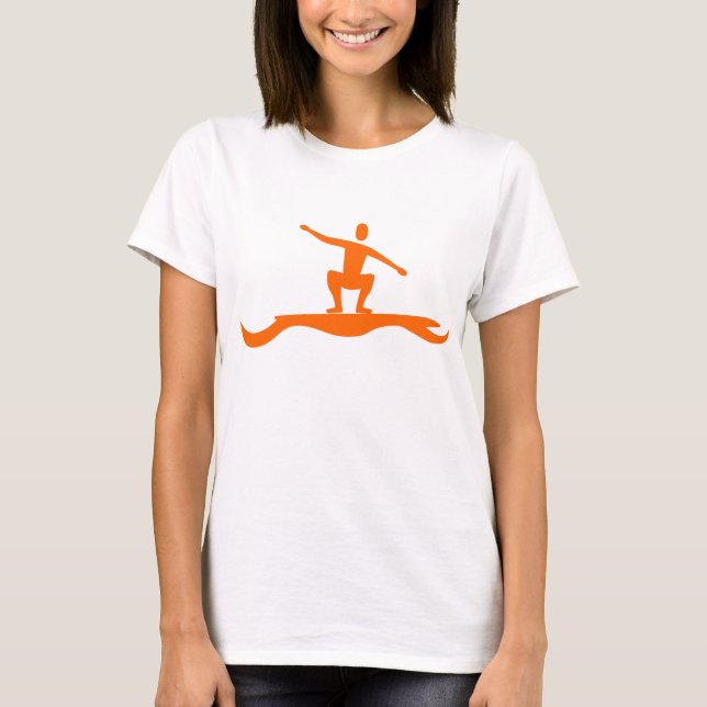 Surffigur: Orange T-Shirt (Vorderseite)