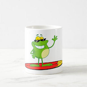 Surffrog mit Sonnenbrille Kaffeetasse