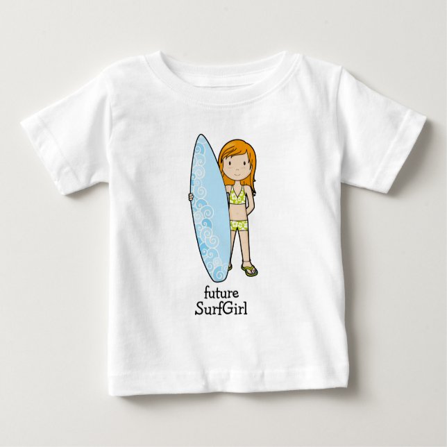SurfGirl Baby T-shirt (Vorderseite)