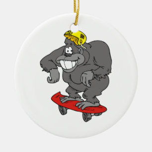 Surfgorilla Keramikornament