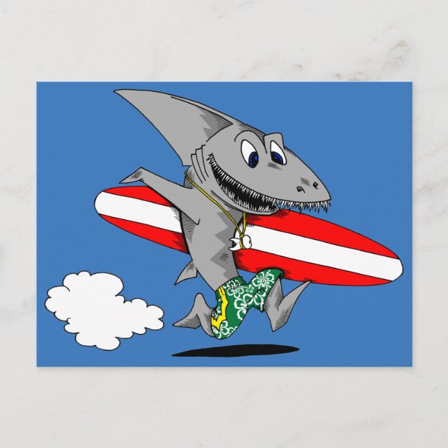 Surfhai Postkarte (Vorderseite)