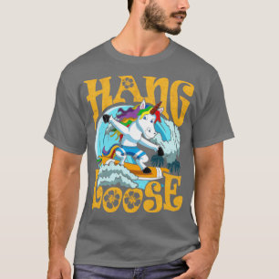 Surfhang Loose Unicorn Surfen T-Shirt